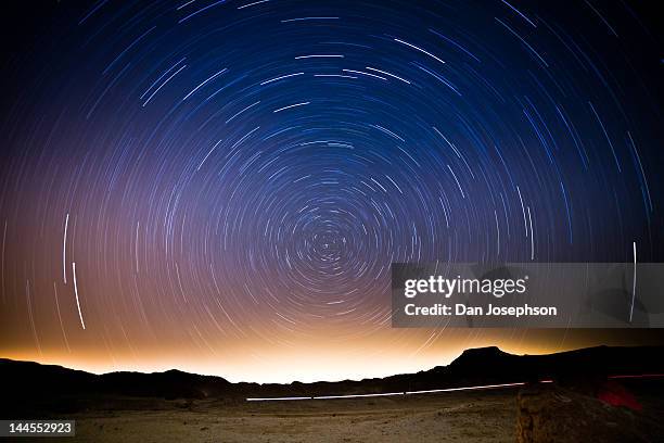 star trails - long exposure nature stock pictures, royalty-free photos & images