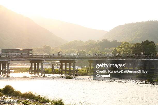 togetsukyo and arashiyama - 渡月橋 ストックフォトと画像