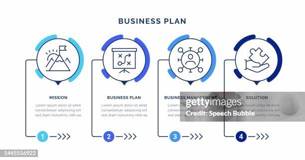 business plan infographic concepts - eyesight stock illustrations