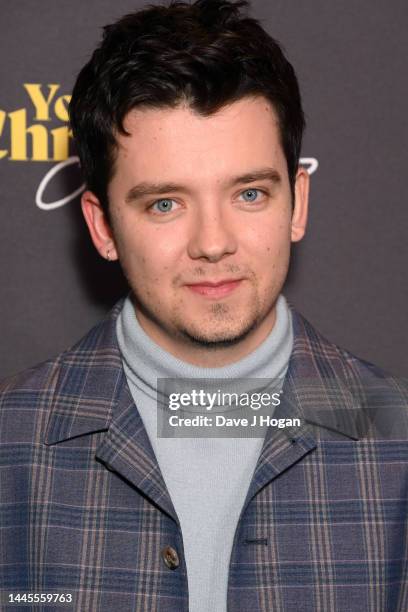Asa Butterfield attends the "Your Christmas Or Mine?" Special Screening at The Curzon Mayfair on November 29, 2022 in London, England.