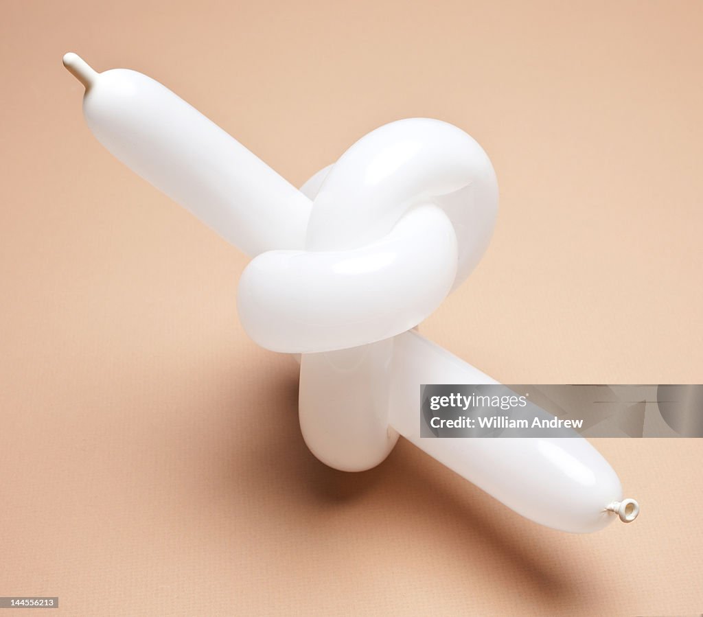 Balloon tied in knot