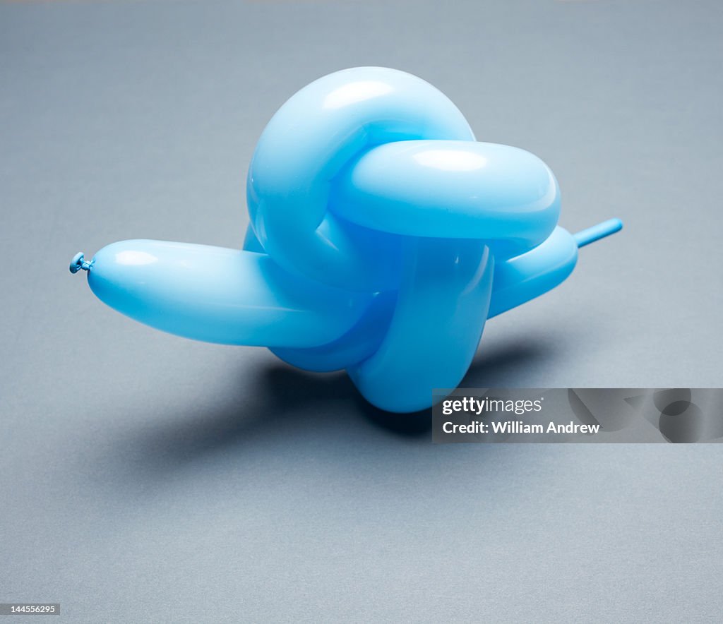 Balloon tied in knot