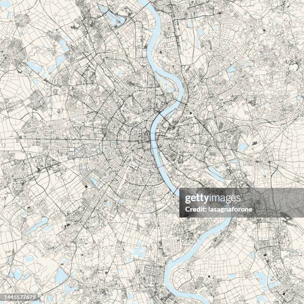 ilustraciones, imágenes clip art, dibujos animados e iconos de stock de mapa vectorial de colonia, alemania - colonia renania