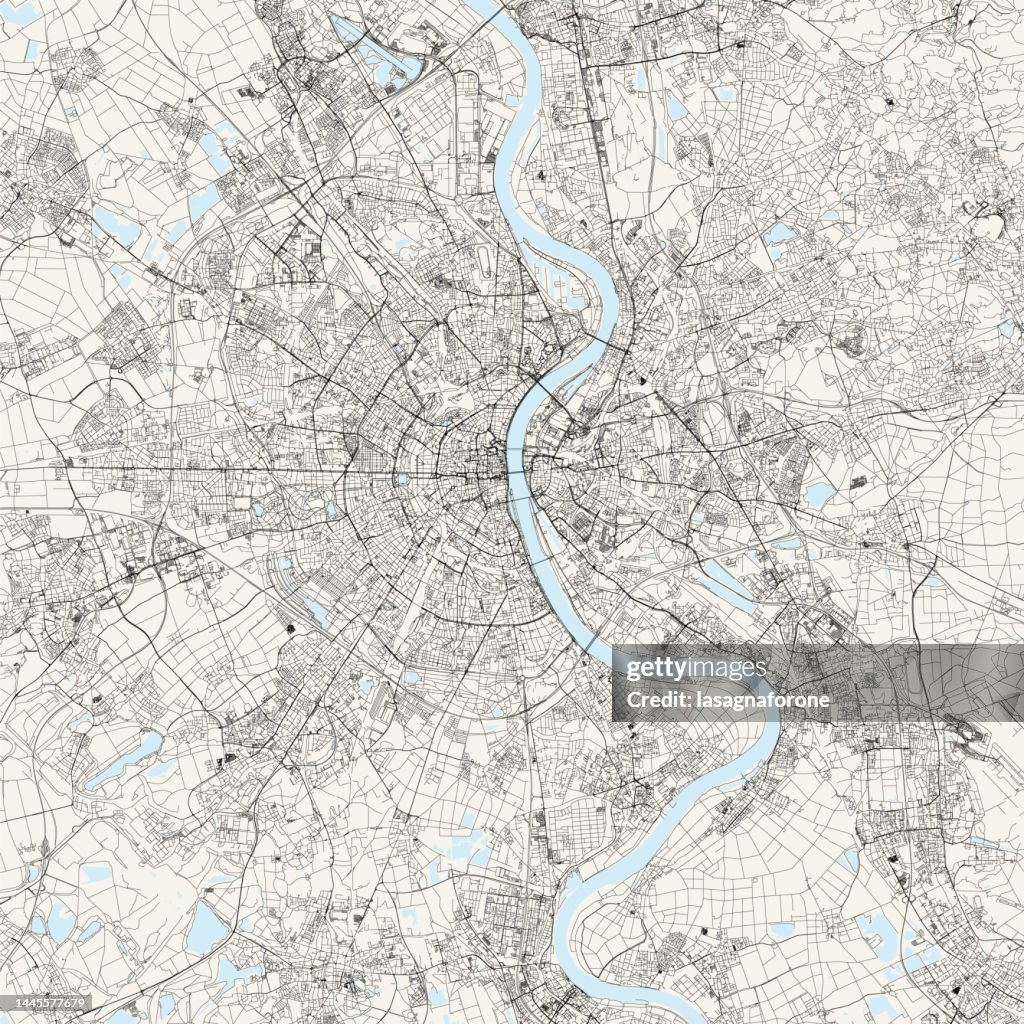 Colonia, Germania Mappa vettoriale