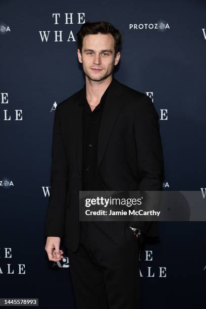 Brandon Flynn attends "The Whale" New York Screening at Alice Tully Hall, Lincoln Center on November 29, 2022 in New York City.