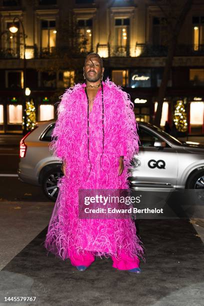 Kiddy Smile arrives at the GQ - Men Of The Year Awards 2022 at Hotel Kimpton St Honore Paris on November 29, 2022 in Paris, France.