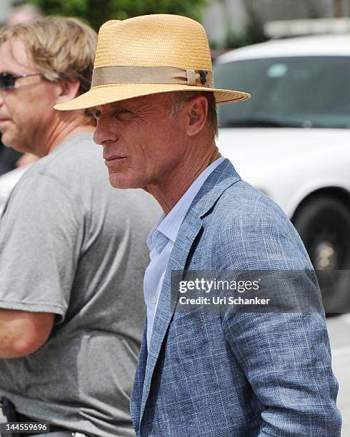 Ed Harris is sighted on the set of "Pain and Gain" on May 15, 2012 in Miami, Florida.