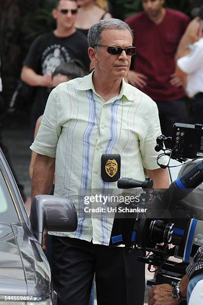 Tony Plana is sighted on the set of "Pain and Gain" on May 15, 2012 in Miami, Florida.