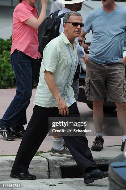 Tony Plana is sighted on the set of "Pain and Gain" on May 15, 2012 in Miami, Florida.