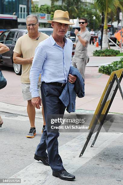 Ed Harris is sighted on the set of "Pain and Gain" on May 15, 2012 in Miami, Florida.