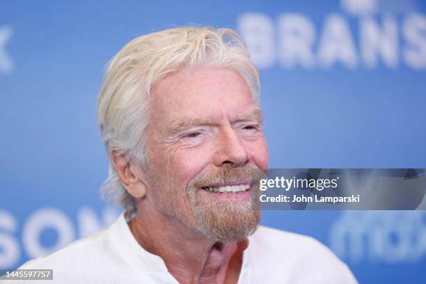 Sir Richard Branson attends "Branson" New York Premiere at HBO Screening Room on November 29, 2022 in New York City.
