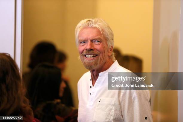 Sir Richard Branson attends "Branson" New York Premiere at HBO Screening Room on November 29, 2022 in New York City.