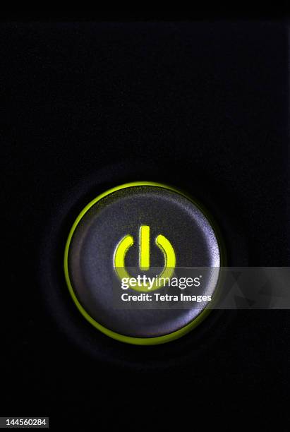 studio shot of power button - one off stock pictures, royalty-free photos & images