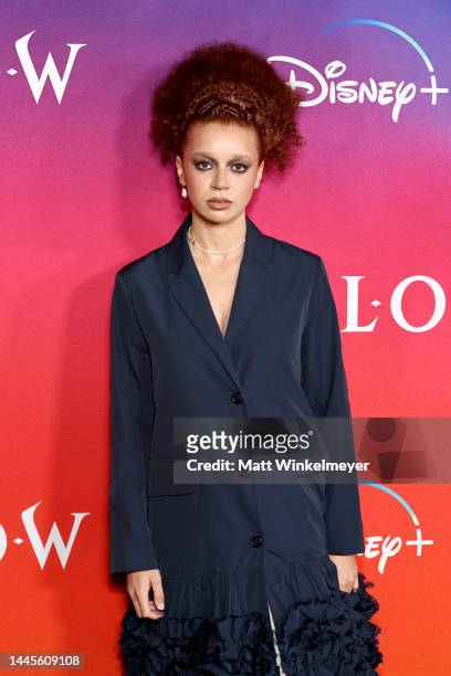 Erin Kellyman attends Lucasfilm and Imagine Entertainment's new series "Willow" premiere at Regency Village Theatre on November 29, 2022 in Los...