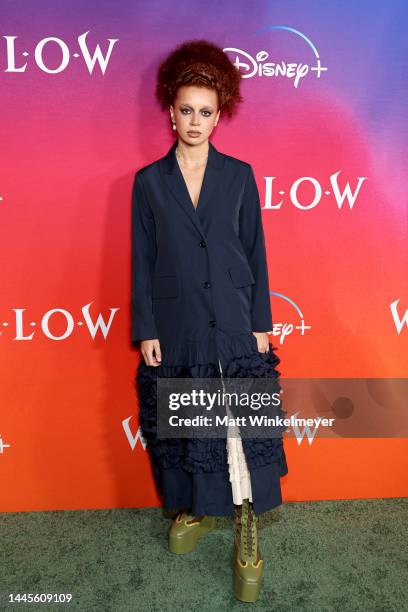 Erin Kellyman attends Lucasfilm and Imagine Entertainment's new series "Willow" premiere at Regency Village Theatre on November 29, 2022 in Los...