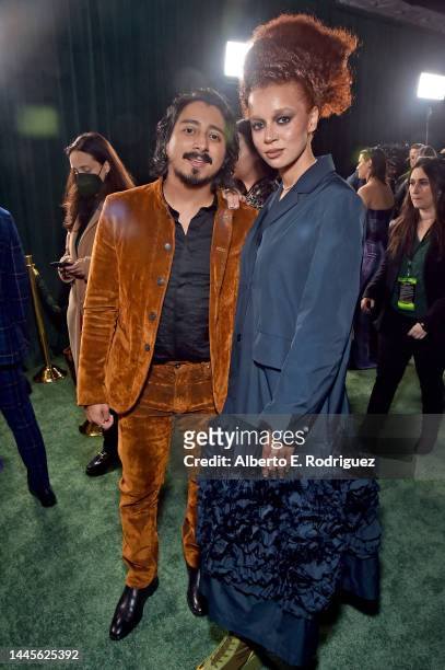 Tony Revolori and Erin Kellyman attend Lucasfilm and Imagine Entertainment's "Willow" Series Premiere in Los Angeles, California on November 29,...