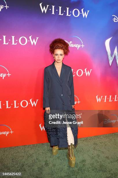 Erin Kellyman attends Lucasfilm and Imagine Entertainment's "Willow" Series Premiere in Los Angeles, California on November 29, 2022. The series...
