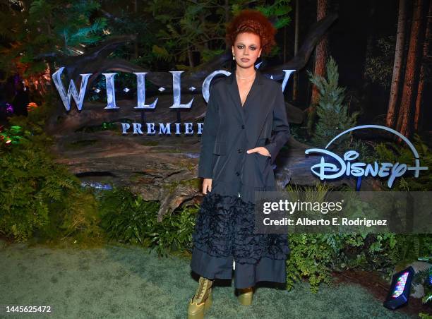 Erin Kellyman attends Lucasfilm and Imagine Entertainment's "Willow" Series Premiere in Los Angeles, California on November 29, 2022. The series...