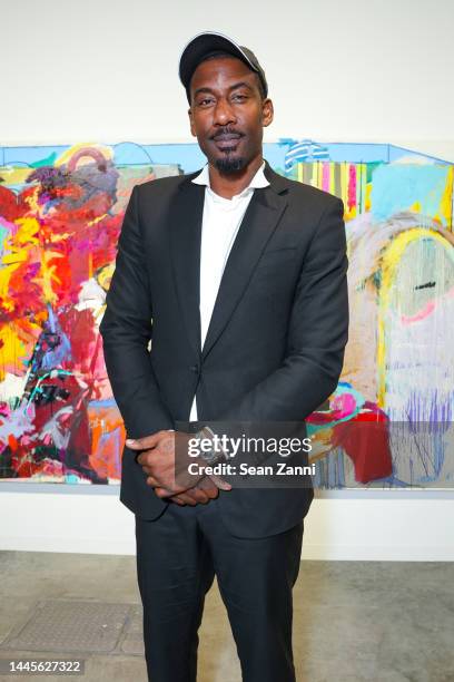 Amar'e Stoudemire attends the 2022 ABMB Art Fair Preview on November 29, 2022 in Miami Beach, Florida.