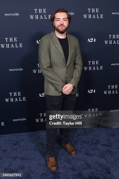 Michael Gandolfini attends a New York screening of "The Whale" at Alice Tully Hall, Lincoln Center on November 29, 2022 in New York City.