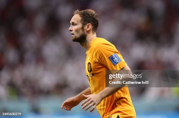 Daley Blind of Netherlands during the FIFA World Cup Qatar 2022 Group A match between Netherlands and Qatar at Al Bayt Stadium on November 29, 2022...