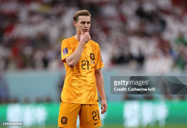 Frenkie de Jong of Netherlands during the FIFA World Cup Qatar 2022 Group A match between Netherlands and Qatar at Al Bayt Stadium on November 29,...