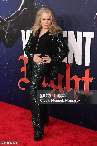 Beverly D'Angelo attends the Premiere Of Universal Pictures' "Violent Night" at TCL Chinese Theatre on November 29, 2022 in Hollywood, California.