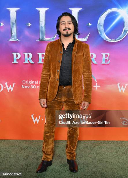 Tony Revolori attends Lucasfilm and Imagine Entertainment's New Series "Willow" Premiere at Regency Village Theatre on November 29, 2022 in Los...