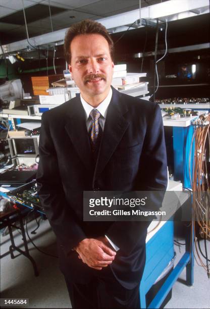 Dr. Henry Samueli, CTO and Vice President of Research and Development at Broadcom Corporation, poses for a portrait April 1, 1999 in Irvine, CA....