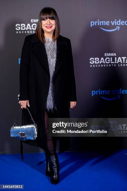 Italian entrepreneur Cristina Fogazzi known as Estetista Cinica attends the Sbagliata Ascendente Leone Premiere at Cinema Odeon. Milan , November...