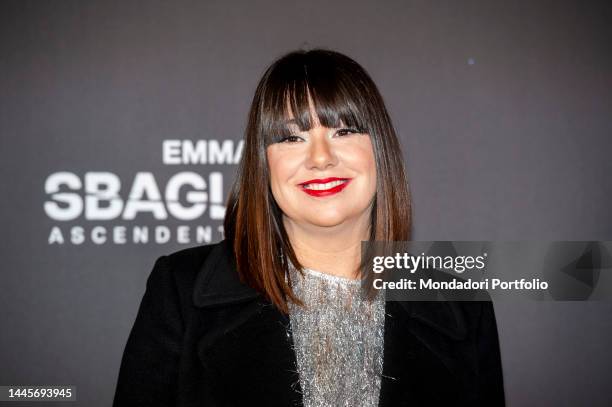 Italian entrepreneur Cristina Fogazzi known as Estetista Cinica attends the Sbagliata Ascendente Leone Premiere at Cinema Odeon. Milan , November...