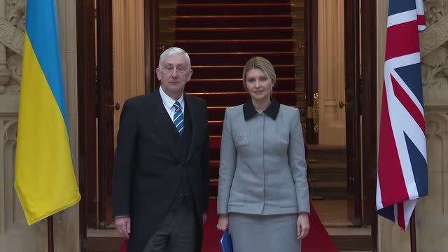 GBR: Ukrainian First Lady Olena Zelenska Addresses The UK Parliament