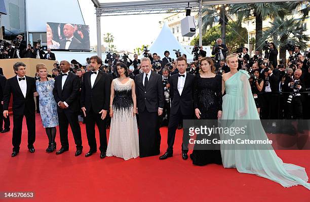 Jury members actress Diane Kruger, actress Emmanuelle Devos, actor Ewan McGregor, fashion designer Jean-Paul Gautie, actress Hiam Abbass, President...