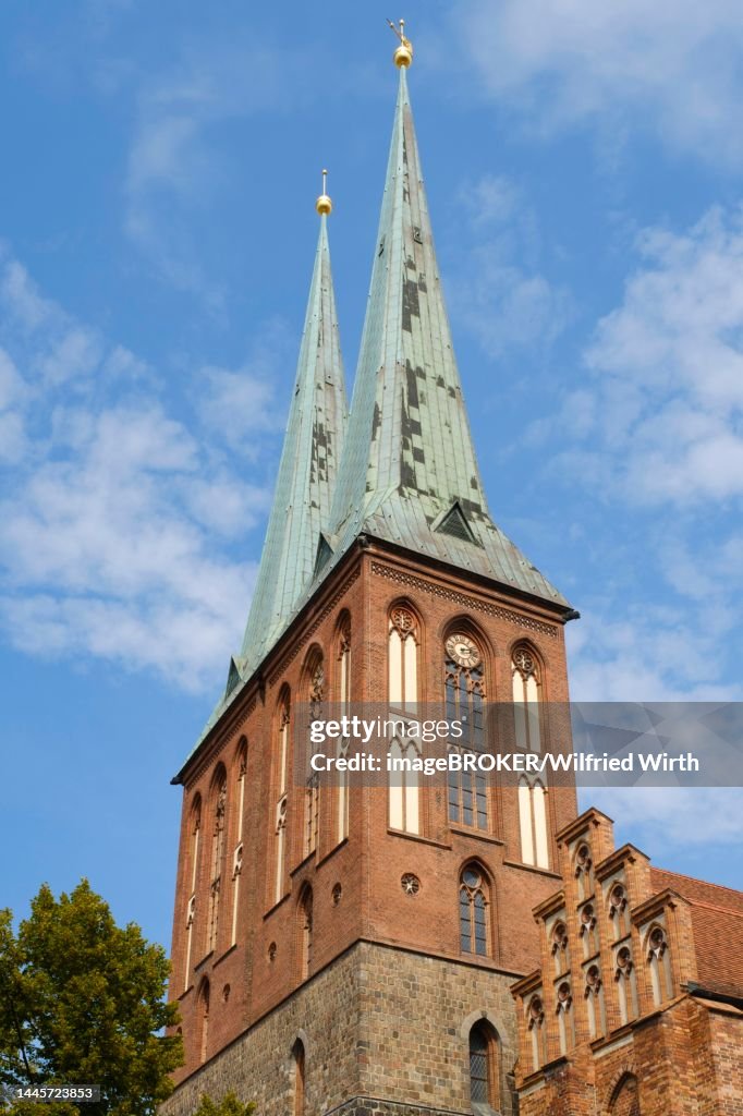 Nikolaikirche in the Nikolaiviertel quarter, Berlin, Germany