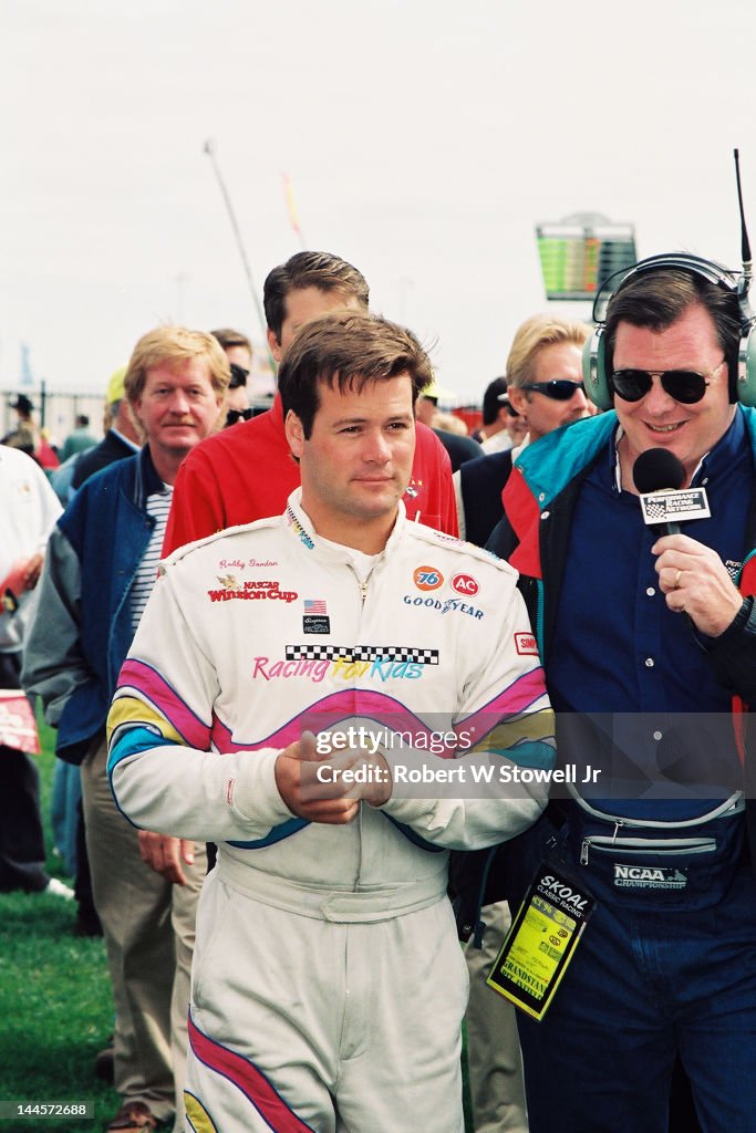 Robyn Gordon Racing American race car driver Robby Gordon gives an interview before the ...