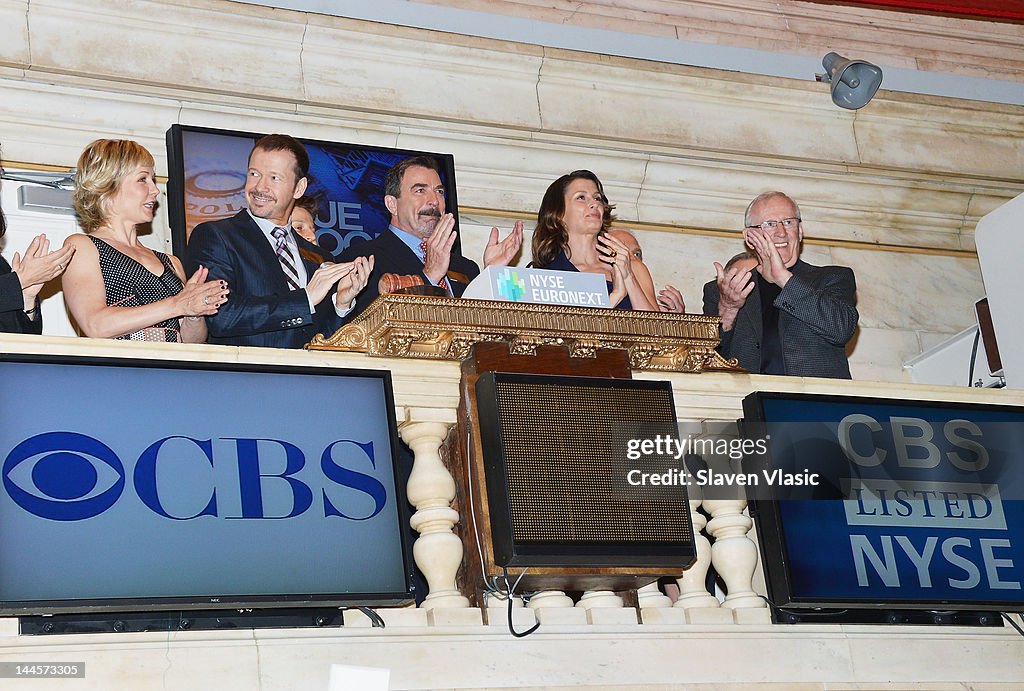 The Cast Of "Blue Bloods" Visits The New York Stock Exchange