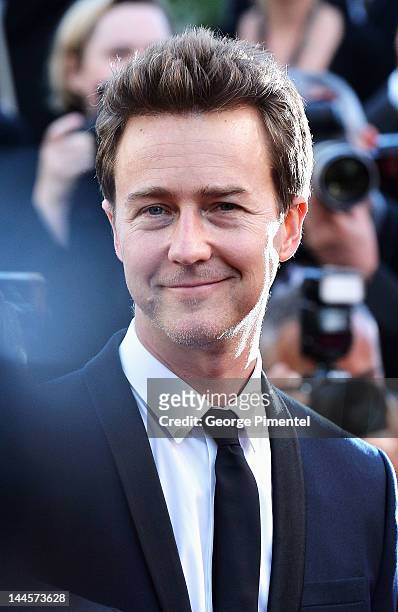 Actor Edward Norton attends the Opening Ceremony and "Moonrise Kingdom" Premiere during the 65th Annual Cannes Film Festival at the Palais des...