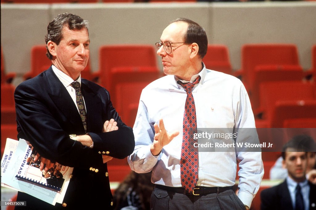 Calhoun & Boeheim Before Game