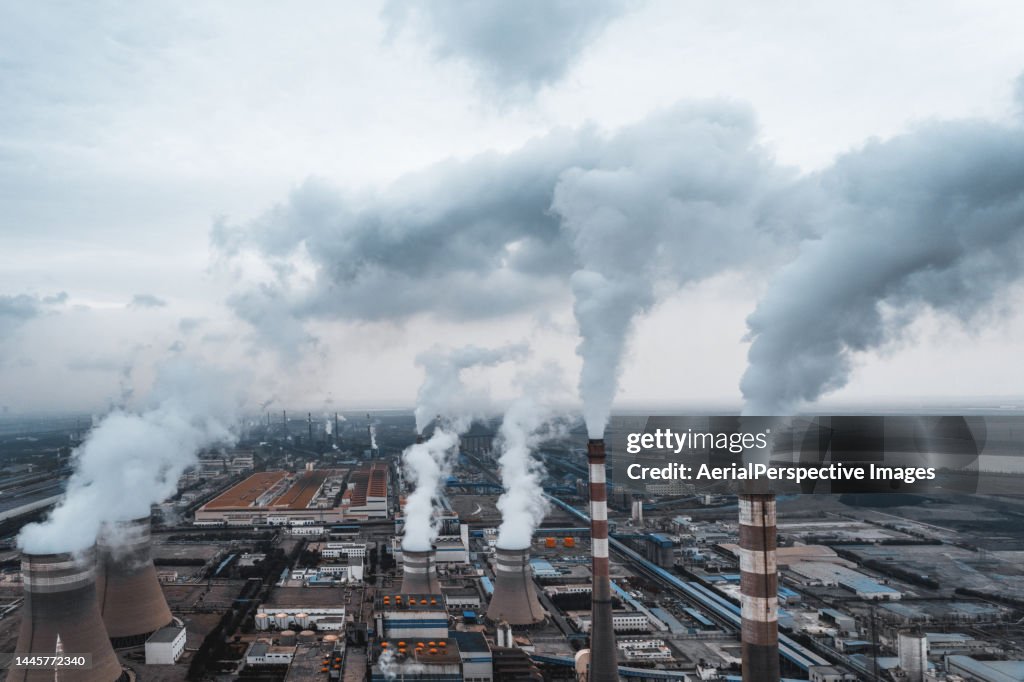 Drone Point View of Power Station