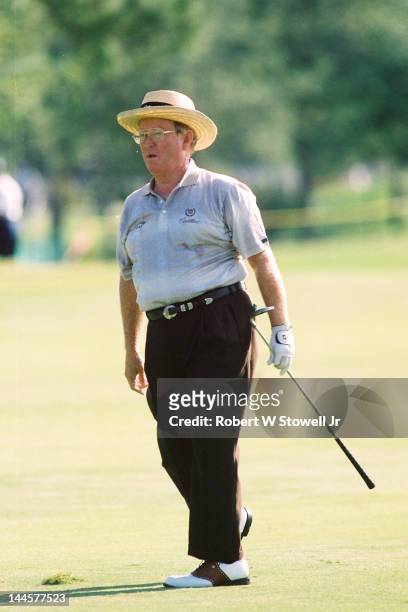 American golfer Bob Murphy on the course during the PGA Seniors' Championship at the PGA National Golf Club, Palm Beach Gardens, Florida, 1996.