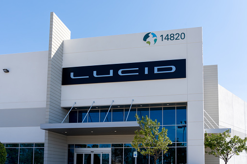 Lucid Motors USA Service Center in Houston, TX, USA.