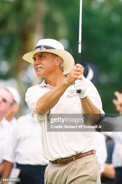 American golfer Tom Wargo on the course during the PGA Seniors' Championship at the PGA National Golf Club, Palm Beach Gardens, Florida, 1996.