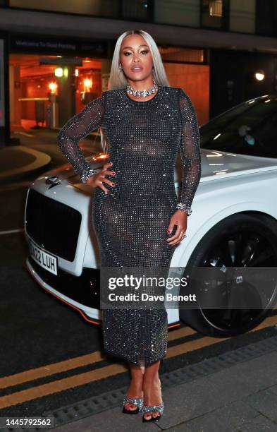 Eve arrives in a Bentley at MOBO Awards at OVO Arena Wembley on November 30, 2022 in London, England.