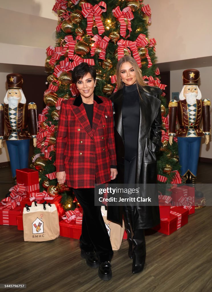 Kris Jenner + Khloé Kardashian Kick Off The Holidays By Supporting Ronald McDonald House Charities On Giving Tuesday