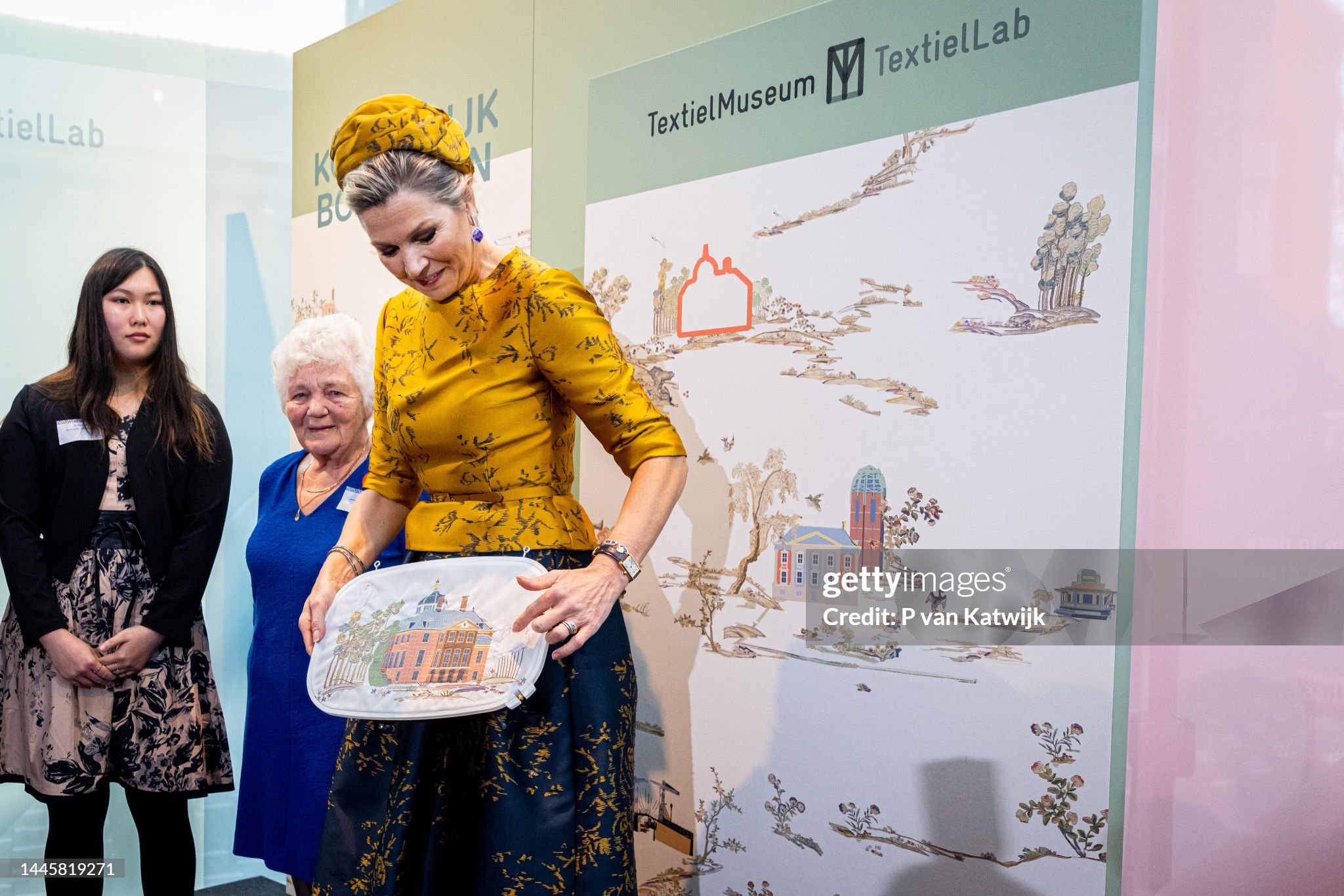 queen-maxima-of-the-netherlands-visits-textile-museum-to-present-her-new-curtains-for-palace.jpg?s=2048x2048&w=gi&k=20&c=VY5cU6jshB79LyiB3yqL1yrhNlW_jJcPx3QuJfh47I8=