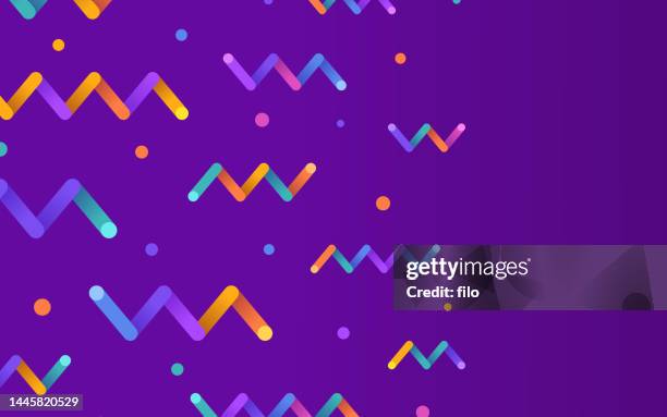 zigzag celebration abstract background - sprinkles texture stock illustrations