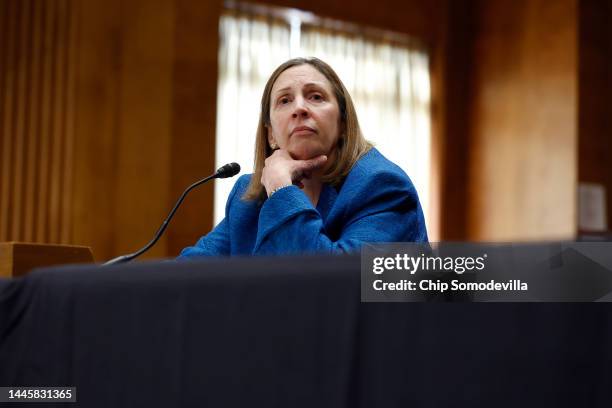Ambassador to Armenia Lynne Tracy testifies before the Senate Foreign Relations Committee during her confirmation hearing to be the next ambassador...