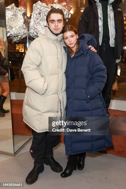 Lennon Gallagher and Isobel Richmond attend the 66°North London Flagship launch on November 30, 2022 in London, England.