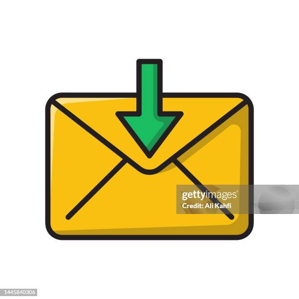 mail inbox icon - new text message stock illustrations
