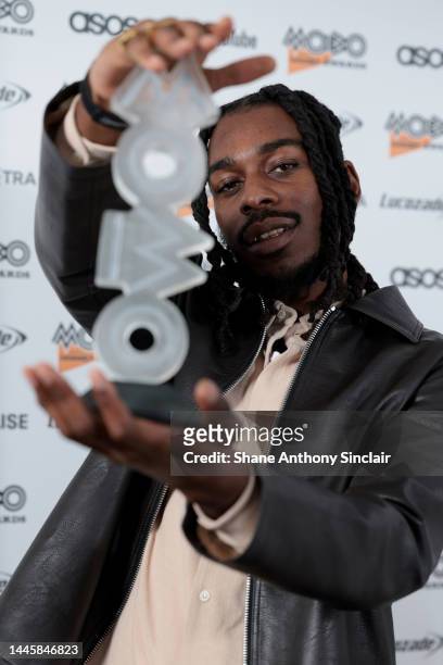 Knucks wins the Album of the Year Award at the MOBO Awards 2022 at OVO Arena Wembley on November 30, 2022 in London, England.